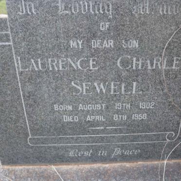 SEWELL Laurence Charles 1902-1958