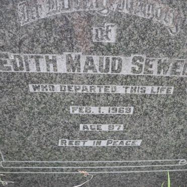 SEWELL Charles -1950 &amp; Edith Maude -1969