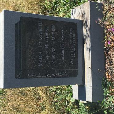 STEENKAMP Maria Elizabeth nee VAN HEERDEN 1912-1984