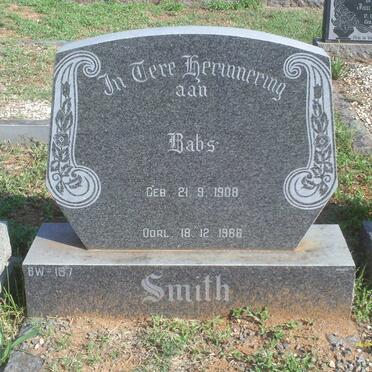 SMITH Babs 1908-1986
