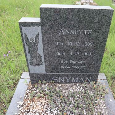 SNYMAN Annette 1969-1969