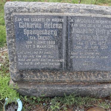 SPANGENBERG Catharina Helena nee GRIESEL 1880-1941