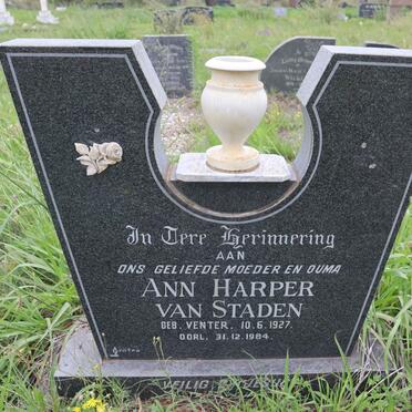 STADEN Ann Harper, van nee VENTER 1927-1984