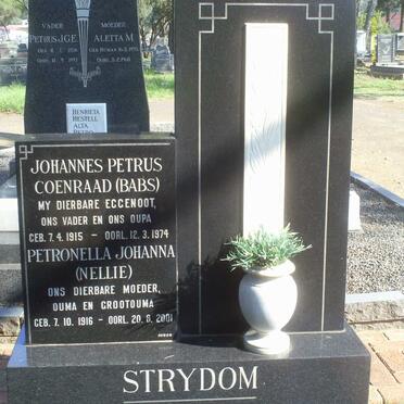 STRYDOM Johannes Petrus Coenraad 1915-1974 &amp; Petronella Johanna 1916-2001