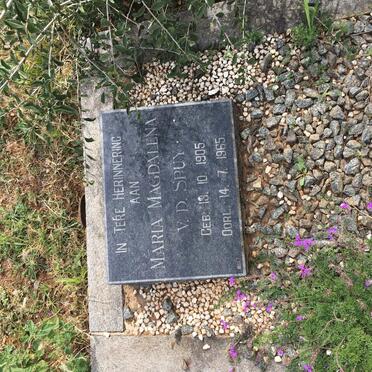 SPUY Maria Magdalena, v.d. 1905-1965