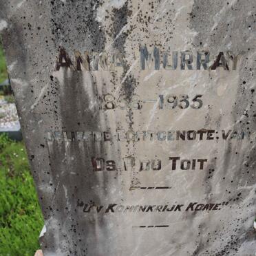 TOIT Anna, du nee MURRAY 1858-1935