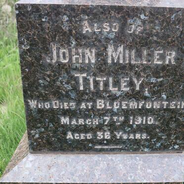 TITLEY John Miller -1910