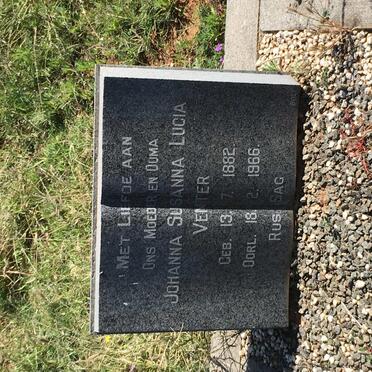 VENTER Johanna Susanna Lucia 1882-1966