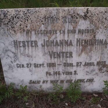 VENTER Hester Johanna Hendrina 1881-1933