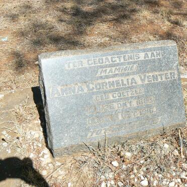 VENTER Anna Cornelia nee COETZEE 1883-1916