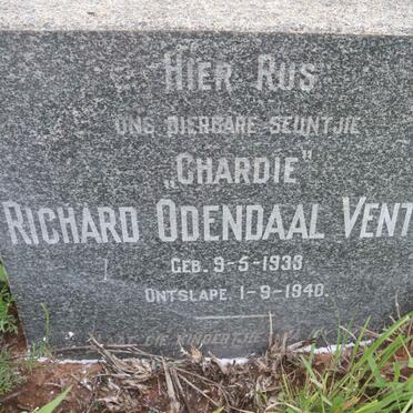 VENTER Richard Odendaal 1933-1940