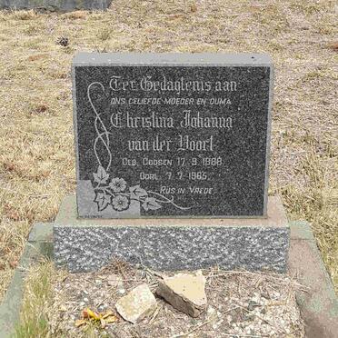 VOORT Christina Johanna, van der nee GOOSEN 1888-1965