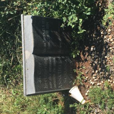 VERWEY Anna Helena Susanna nee VAN TONDER 1879-1964