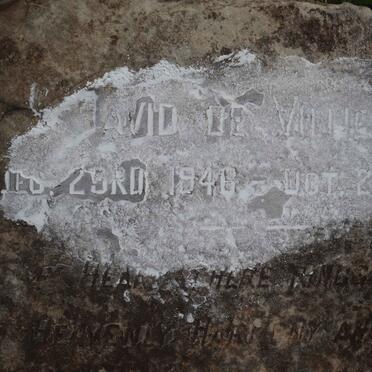 VILLIERS David, de 1946-1950