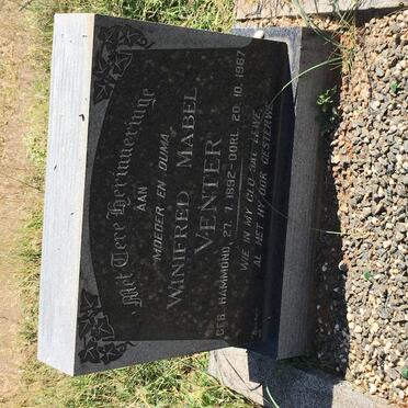 VENTER Winifred Mabel nee HAMMOND 1892-1967