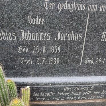 VERWEY Tobias Johannes Jacobus 1859-1938 &amp; Hester Magdalena COETZEE 1874-1953