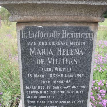 VILLIERS Wilhelm, de 1856-1944 &amp; Maria Helena WICHT 1863-1940