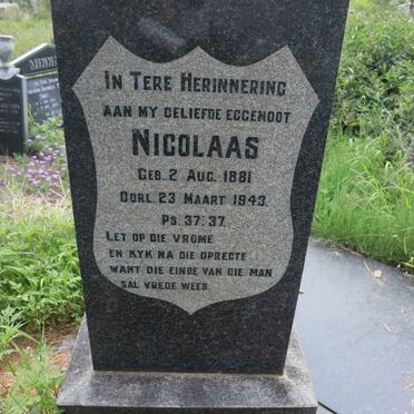 WALT Nicolaas, v.d. 1881-1943