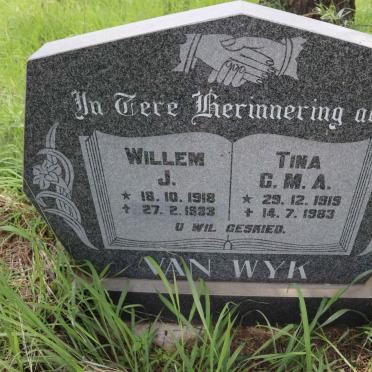 WYK Willem J., van 1918-1993 &amp; Tina C.M.A. 1919-1983