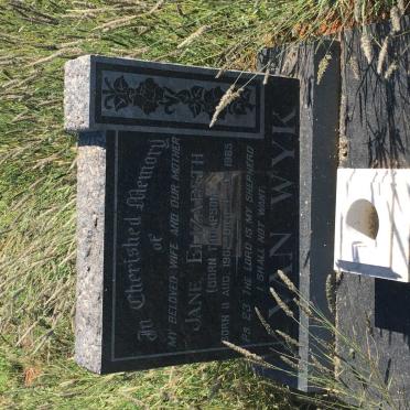 WYK Jane Elizabeth, van nee THOMPSON 1902-1965