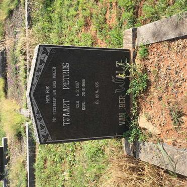 WALT Tjaart Petrus, van der 1907-1965