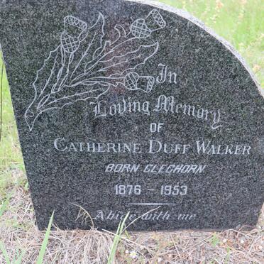 WALKER Catherine Duff nee GLEGHORN 1876-1953