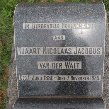 WALT Tjaart Nicolaas Jacobus, van der 1880-1929