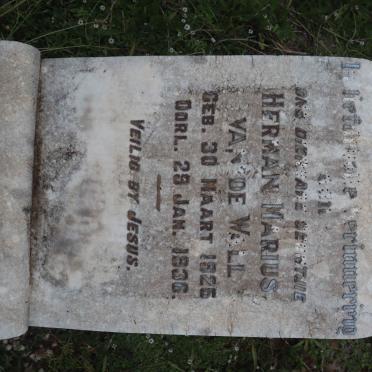 WALL Herman Marius, van de 1825-1936