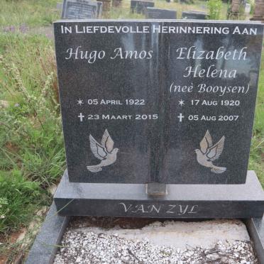 ZYL Hugo Amos, van 1922-2015 &amp; Elizabeth Helena BOOYSEN 1920-2007
