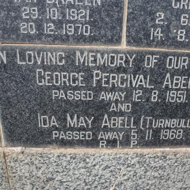 ABELL George Percival -1951 &amp; Ida May TURNBULL -1968