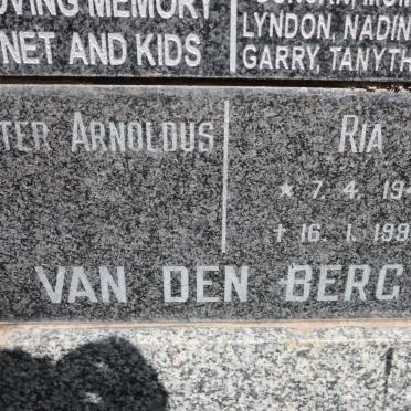 BERG Pieter Arnoldus, van den &amp; Ria 1947-1994