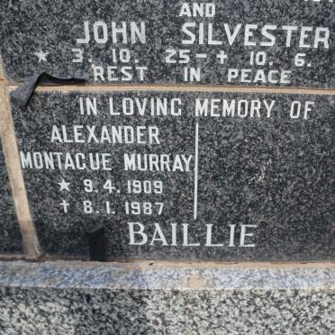 BAILLIE Alexander Montague Murray 1909-1987