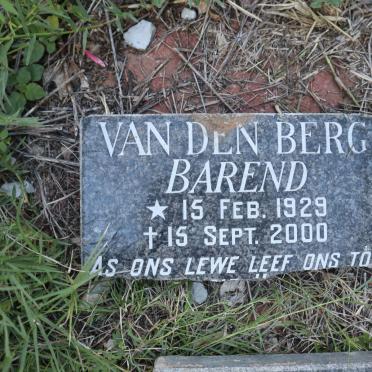 BERG Barend, van den 1929-2000