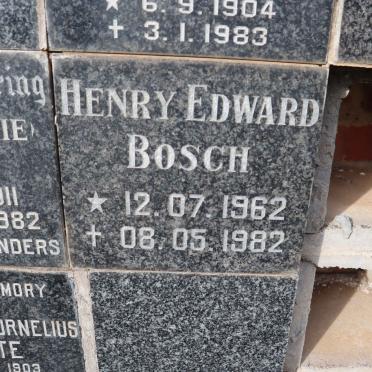 BOSCH Henry Edward 1962-1982