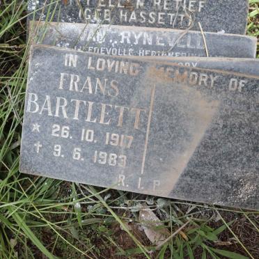 BARTLETT Frans 1917-1983