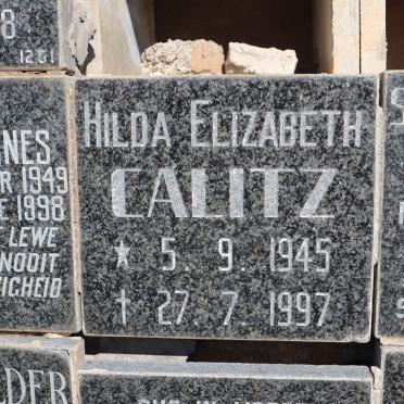 CALITZ Hilda Elizabeth 1945-1997