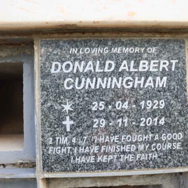 CUNNINGHAM Donald Albert 1929-2014