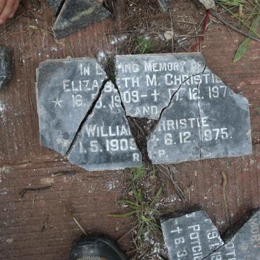 CHRISTIE William 1905-1975 &amp; Elizabeth M. 1909-197?