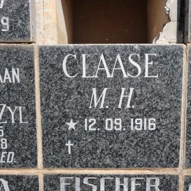 CLAASE M.H. 1916-