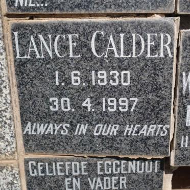 CALDER Lance 1930-1997