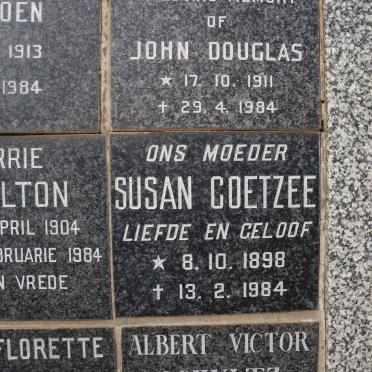 COETZEE Susan 1898-1984