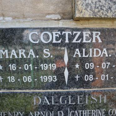 COETZER Mara S. 1919-1993 :: COETZER Alida M.C. 1920-2006