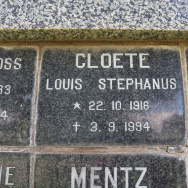 CLOETE Louis Stephanus 1916-1994