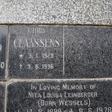 CLAASSENS Chris 1928-1996
