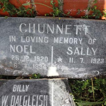 CHUNNETT Noel 1920-1994 &amp; Sally 1923-