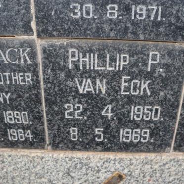 ECK Phillip P., van 1950-1969