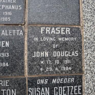 FRASER John Douglas 1911-1984