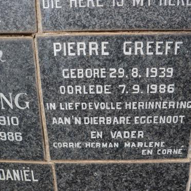 GREEFF Pierre 1939-1986