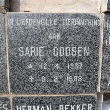 GOOSEN Sarie 1937-1988