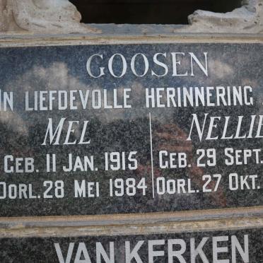 GOOSEN Mel 1915-1984 &amp; Nellie 1915-2004